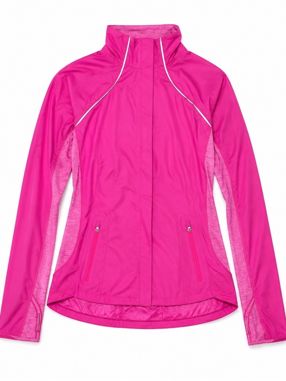 Lululemon Run Essential Jacket II Pink Size 8 Lightweight Reflective Jacket